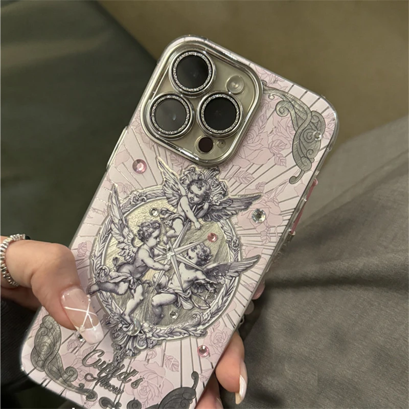 Middle Ages Retro Cupid Phone Case For Iphone 15 14 13 12 Pro Max Korean Glitter Cases Stylish Aesthetics Shockproof Soft Cover
Middle Ages Retro Cupid Phone Case For Iphone 15 14 13 12 Pro Max Korean Glitter Cases Stylish Aesthetics Shockproof Soft Cover