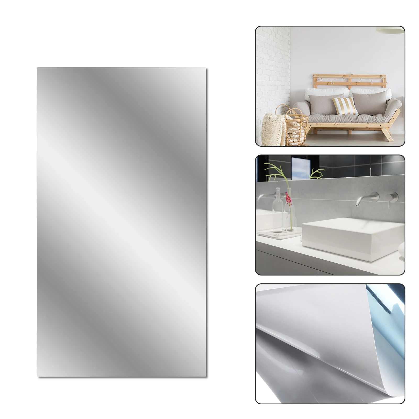 Easy to Apply Mirror Wall Sticker Durable PET Material Reflective Decor for Living Room Dressing Room Gym and More
Easy to Apply Mirror Wall Sticker Durable PET Material Reflective Decor for Living Room Dressing Room Gym and More