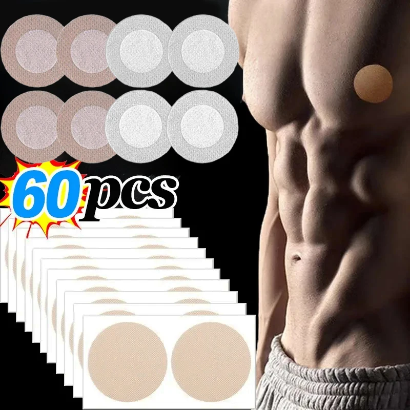 

30/60Pcs Men Nipple Stickers Adhesive Chest Paste Invisible Shirts Tights Suit Anti-bulge Disposable Breathable Waterproof Cover