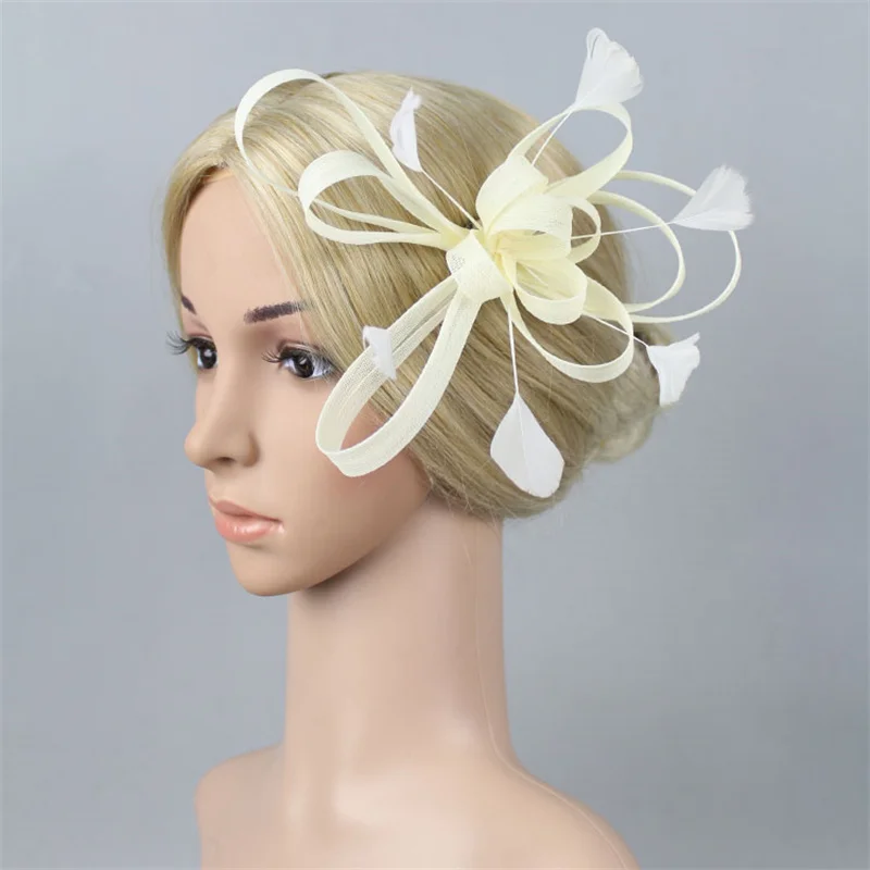 Feather Fascinator Hat Headband Alice Headband Clip Mesh Flower Wedding Cocktail Hair Accessories Tea
Feather Fascinator Hat Headband Alice Headband Clip Mesh Flower Wedding Cocktail Hair Accessories Tea
