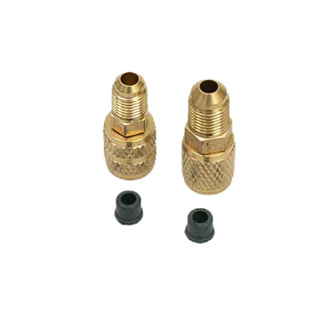 High Quality New Durable AC Refrigerant Adapter 1/4\" 5/16\" Brass For R410 R32 R22 For Valve System Tool Gold
High Quality New Durable AC Refrigerant Adapter 1/4\" 5/16\" Brass For R410 R32 R22 For Valve System Tool Gold