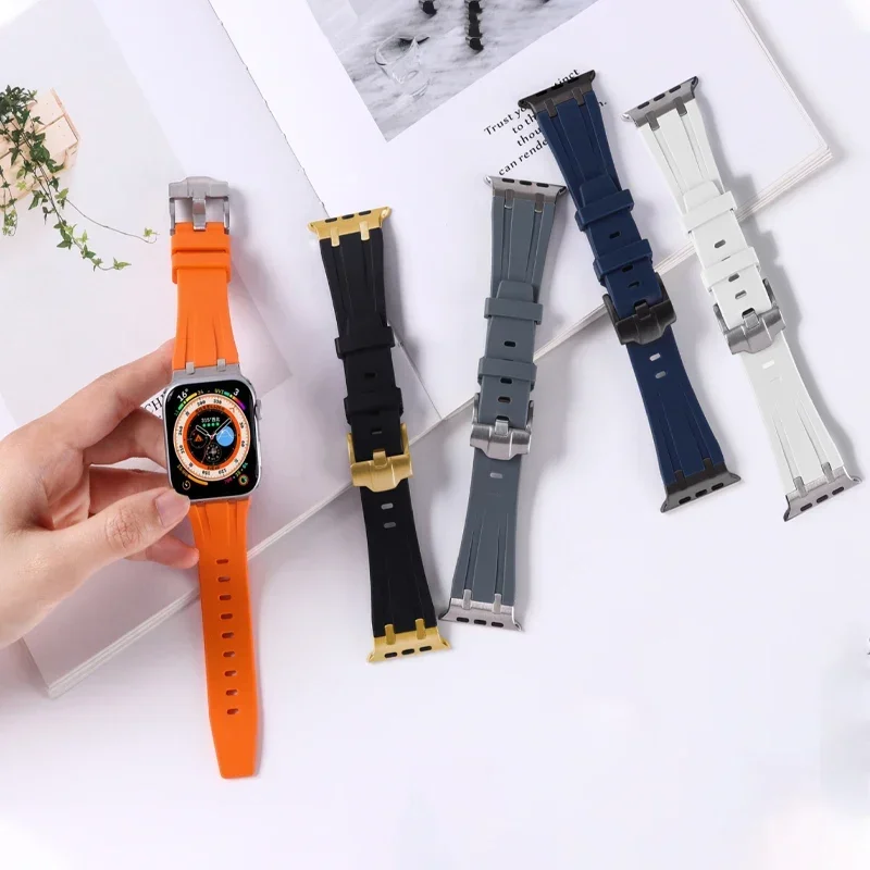 Ремешок силиконовый для Apple Watch Band 49 мм 41 мм 45 мм 44 мм 42 мм 38 мм, мягкий спортивный резиновый браслет для IWatch Series 9 6 5 SE 8 7 Ultra 2
Ремешок силиконовый для Apple Watch Band 49 мм 41 мм 45 мм 44 мм 42 мм 38 мм, мягкий спортивный резиновый браслет для IWatch Series 9 6 5 SE 8 7 Ultra 2