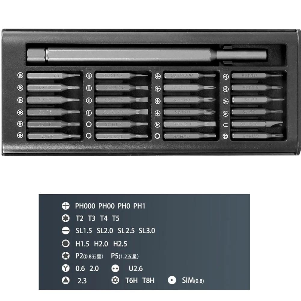 Repair Screwdriver Bits Chrome Vanadium Steel Dark Gray H1.5/H2.0/H2.5 Hand Tool Magnetic SL1.5/SL2.0/SL2.5/SL3.0
Repair Screwdriver Bits Chrome Vanadium Steel Dark Gray H1.5/H2.0/H2.5 Hand Tool Magnetic SL1.5/SL2.0/SL2.5/SL3.0