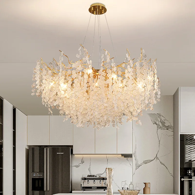 Nordic Designer Round Crystal Chandelier Living Room Luxury Pendant Light Luminaire Hanging Light Fixtures Home Decor
Nordic Designer Round Crystal Chandelier Living Room Luxury Pendant Light Luminaire Hanging Light Fixtures Home Decor