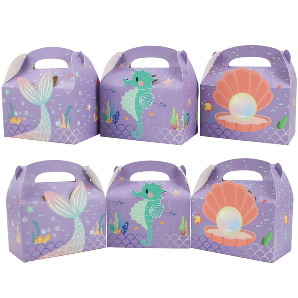 50PCS Mermaid Theme Candy Cookie Box Cake Box Gift Bag The Little Mermaid Seabed Birthday Party Decorations Baby Shower Girls
50PCS Mermaid Theme Candy Cookie Box Cake Box Gift Bag The Little Mermaid Seabed Birthday Party Decorations Baby Shower Girls