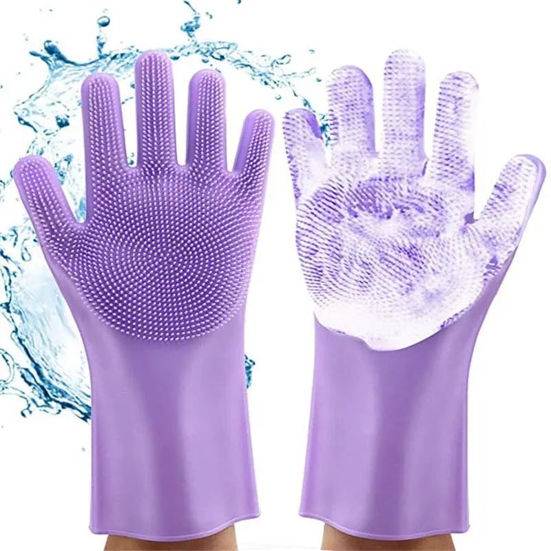 1pc Dishwashing Cleaning Gloves Magic Silicone Rubber Dish Washing Sponge Glove for Household Scrubber Kitchen Clean Tools Scrub
1pc Dishwashing Cleaning Gloves Magic Silicone Rubber Dish Washing Sponge Glove for Household Scrubber Kitchen Clean Tools Scrub