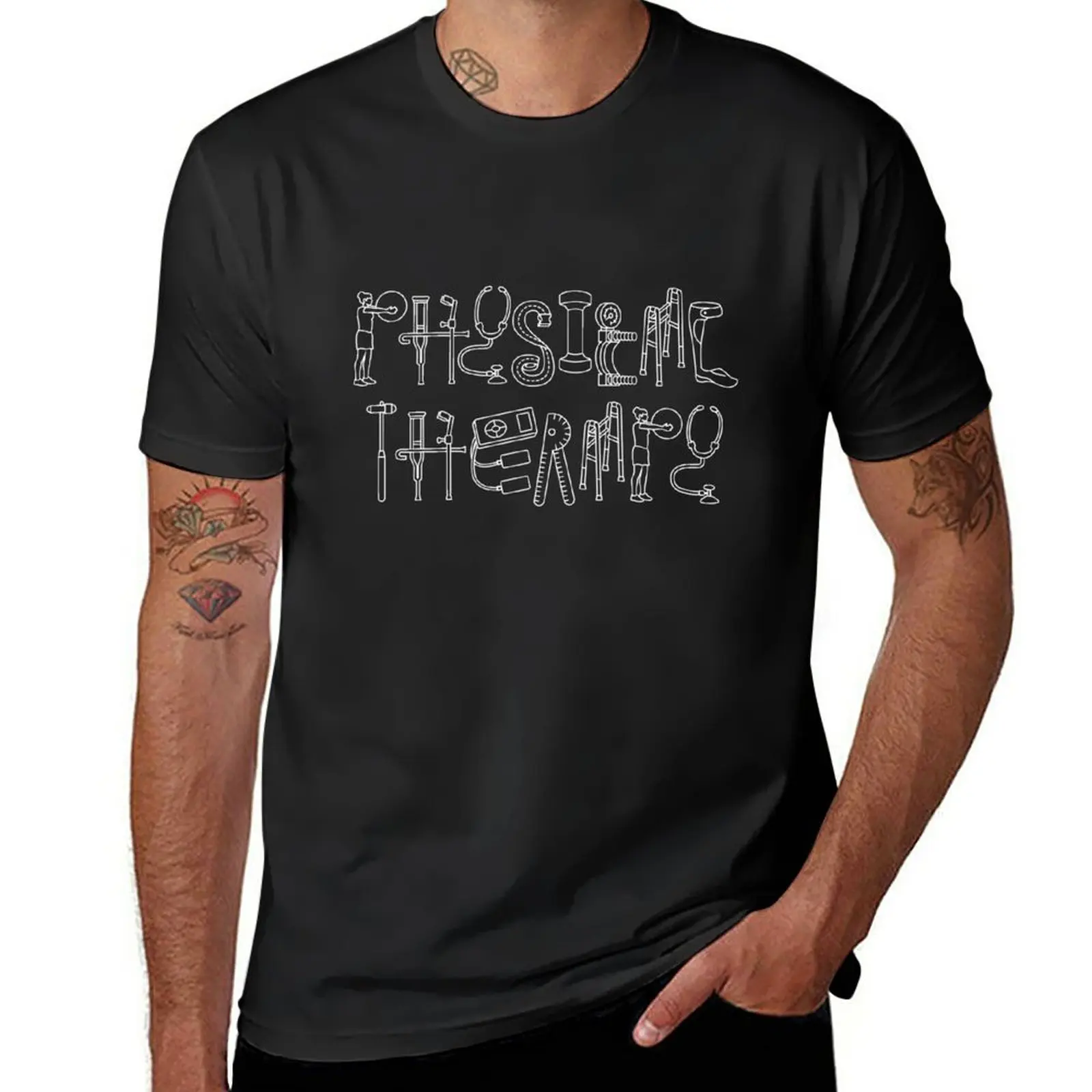 

Physical Therapy Gifts For PT Month T-Shirt quick-drying tops blacks plain black t shirts men