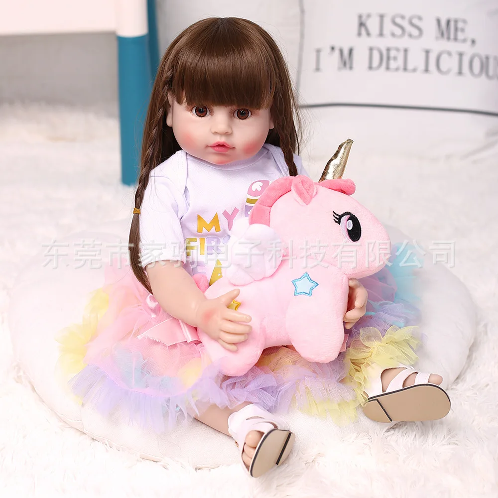 CUAIBB 21inch Soft Body Silicone Reborn Girl Doll Real Doll Reborn Toddler Full Vinyl Newborn Washable Finished Dolls Kids
CUAIBB 21inch Soft Body Silicone Reborn Girl Doll Real Doll Reborn Toddler Full Vinyl Newborn Washable Finished Dolls Kids