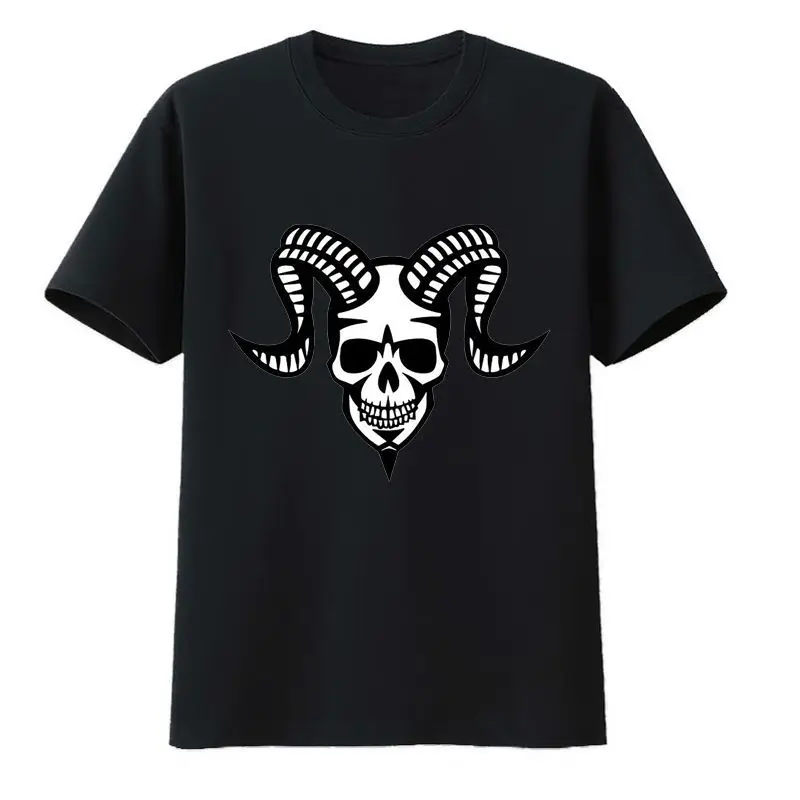 Skull with Horns Cotton T-shirts Tops Y2k Clothes Zevity Anime Shirt Camisetas Men Clothing Print Roupas Masculinas The Weeknd 
Skull with Horns Cotton T-shirts Tops Y2k Clothes Zevity Anime Shirt Camisetas Men Clothing Print Roupas Masculinas The Weeknd