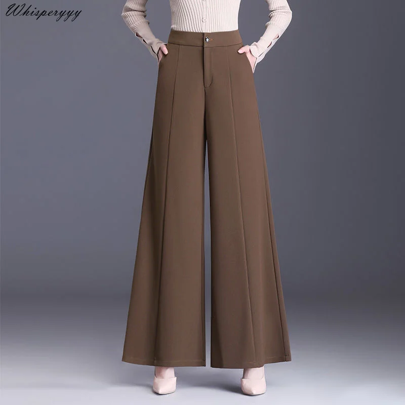 High Quality Wide-leg Pants Women's Spring Autumn 2023 New Flared Pants Loose Thin Casual Suit Trousers Female Fashion Vintage
High Quality Wide-leg Pants Women's Spring Autumn 2023 New Flared Pants Loose Thin Casual Suit Trousers Female Fashion Vintage