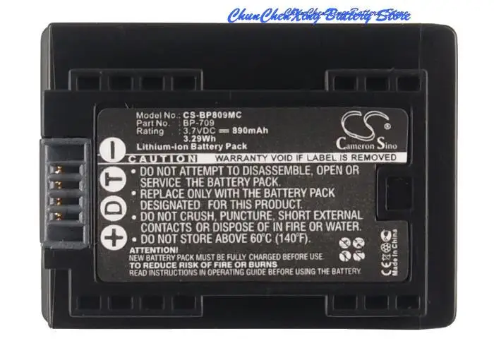 

Аккумуляторная батарея для фотоаппарата OrangeYu, 890 мА · ч, для Canon BP-709 M52, HF M50, HF M500,M506, R32, R30, R300 R306 M56 R36 R37 R38 R800