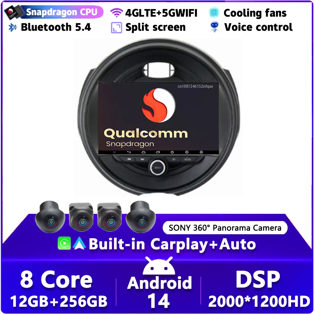 Android 14 Car Radio For BMW MINI COOPER F54 F55 F56 F60 2015 - 2019 Navigation GPS Multimedia Video Player Stereo Auto Carplay
Android 14 Car Radio For BMW MINI COOPER F54 F55 F56 F60 2015 - 2019 Navigation GPS Multimedia Video Player Stereo Auto Carplay