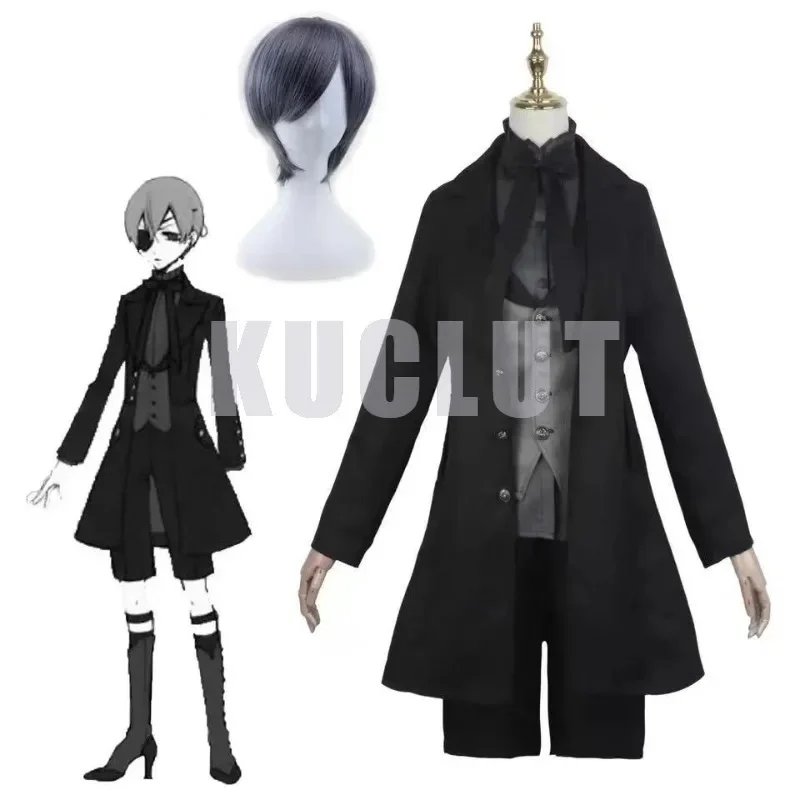 Anime Black Butler Ciel Phantomhive Cosplay Costume Demon Suit Coat Wig Women Men Halloween Carnival Party Role Play Outfit Prop
Anime Black Butler Ciel Phantomhive Cosplay Costume Demon Suit Coat Wig Women Men Halloween Carnival Party Role Play Outfit Prop