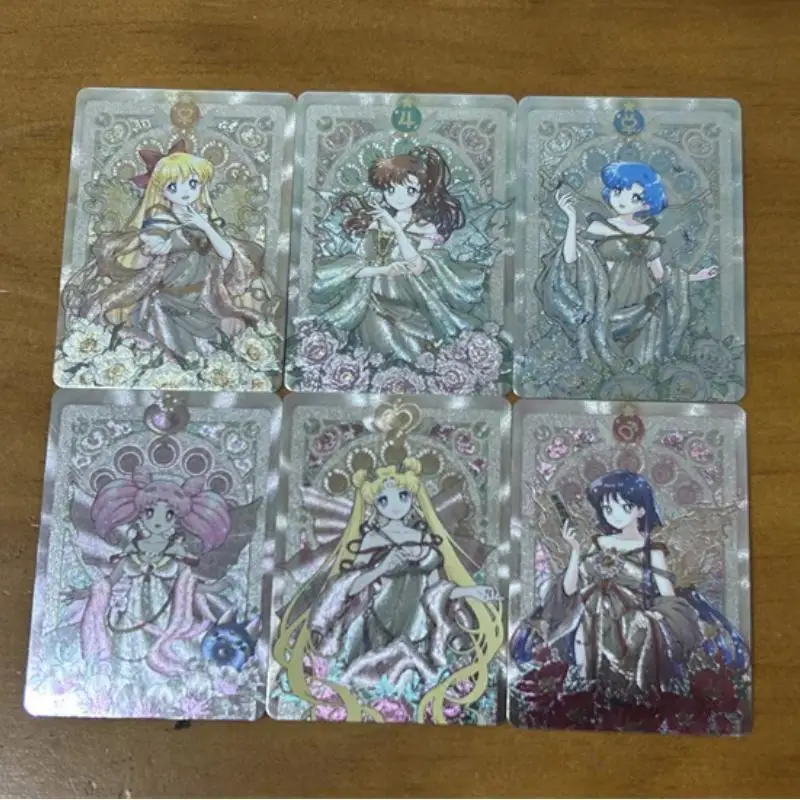 6Pcs/set Sailor Moon Sailor Saturn Aino Minako Chibiusa Self Made Anime Game Character Classic Serie Color Flash Collection Card
6Pcs/set Sailor Moon Sailor Saturn Aino Minako Chibiusa Self Made Anime Game Character Classic Serie Color Flash Collection Card