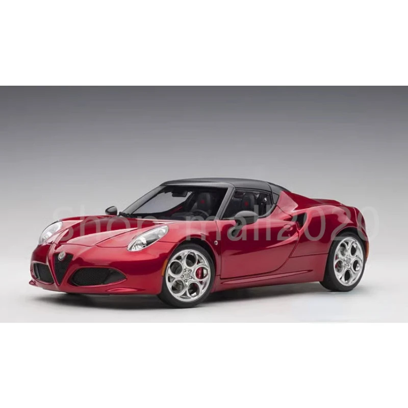 

AUTOART 1:18 For Alfa Romeo 4C SPIDER Alloy Static Diecast Car Model Yellow/Red/White Boys Toys Gifts Hobby Display Collection