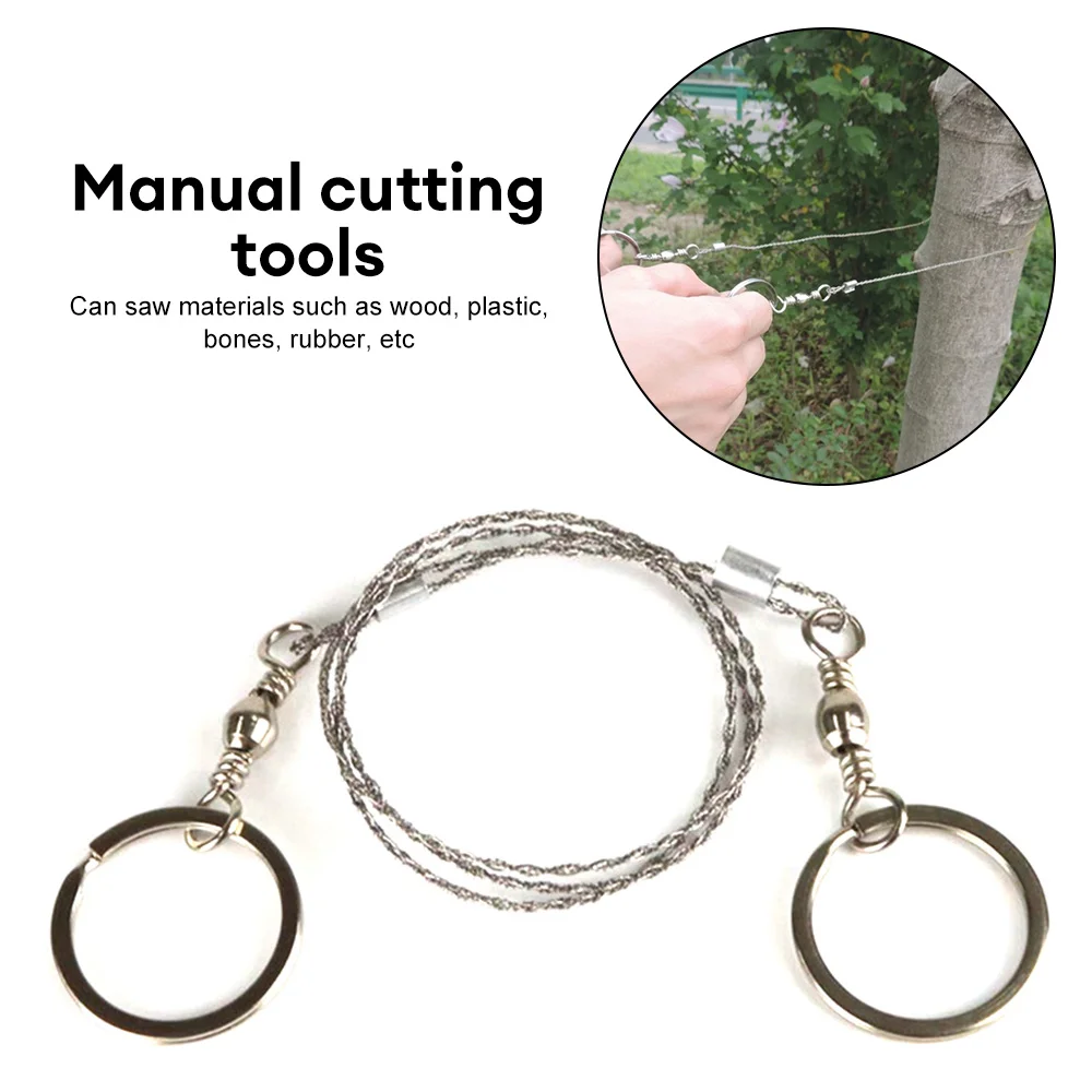Stainless Steel Wire Saw Camping Hiking Cutting Rope Chain Emergency Survival Hand Chain Saw Outdoor Fretsaw Survive Tool
Stainless Steel Wire Saw Camping Hiking Cutting Rope Chain Emergency Survival Hand Chain Saw Outdoor Fretsaw Survive Tool