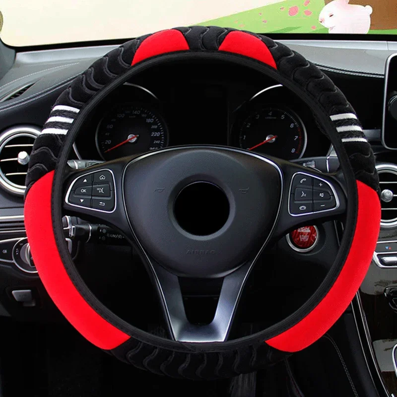 Car Steering Wheel Cover Plush Little Monster 38cm Elastic Warm Anti-slip Wheel Cover Car Styling Car Accessories for Women
Car Steering Wheel Cover Plush Little Monster 38cm Elastic Warm Anti-slip Wheel Cover Car Styling Car Accessories for Women