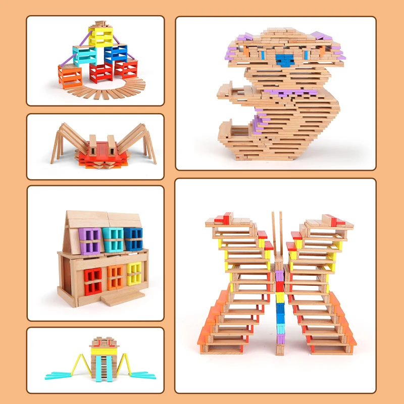 

Montessori Educational Toys Drewniane Zabawki Madera Juego Blocos De Montar Jeux De Construction Pour Enfant