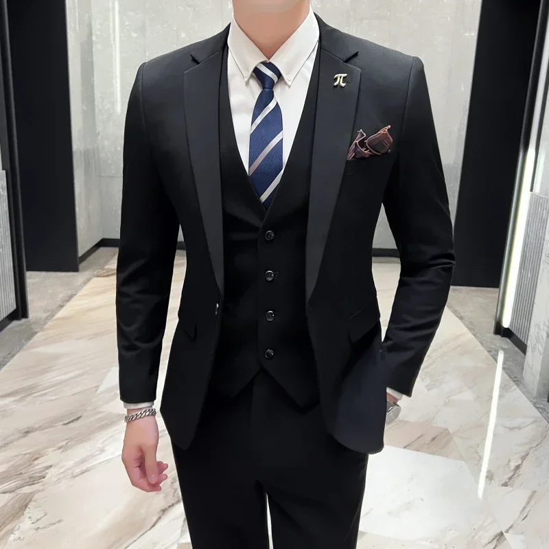 New fashion (suit + waistcoat + trousers) Business handsome casual wedding three-piece set for men Spring and Autumn Regular
New fashion (suit + waistcoat + trousers) Business handsome casual wedding three-piece set for men Spring and Autumn Regular