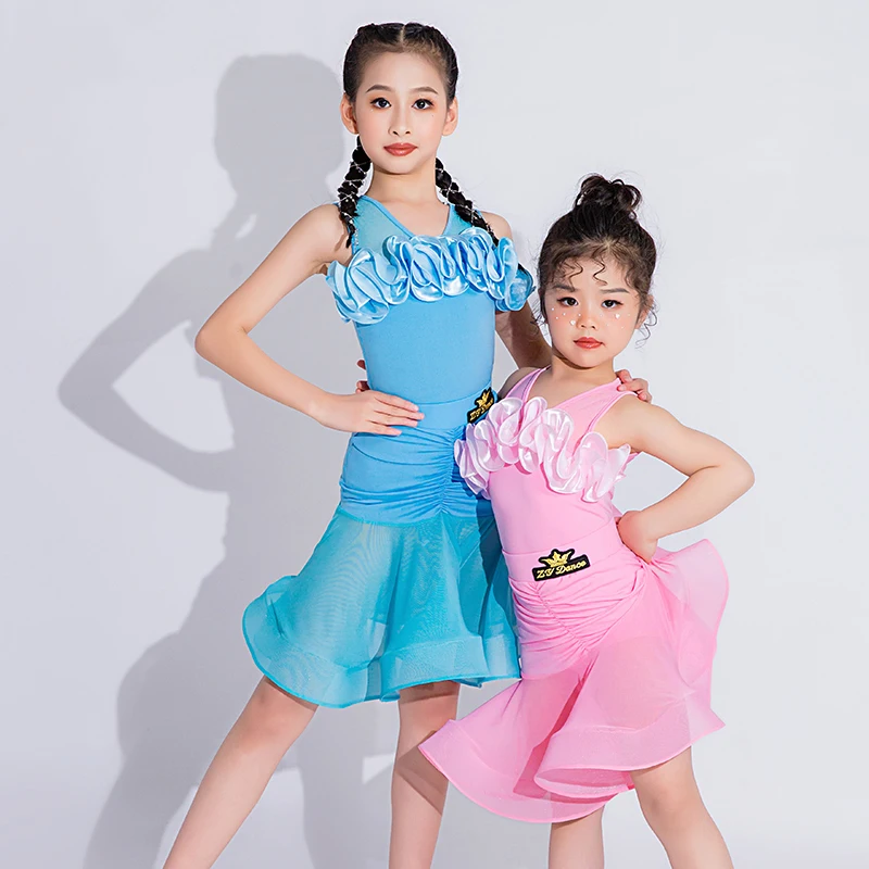 Girls Sleeveless Mesh Latin Dance Dress Child Salsa Tango Chacha Ballroom Dance Competition Dress Stage Practice Wear SL7853
Girls Sleeveless Mesh Latin Dance Dress Child Salsa Tango Chacha Ballroom Dance Competition Dress Stage Practice Wear SL7853