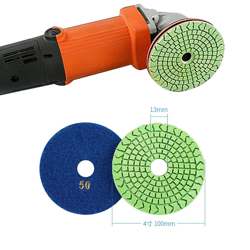 1PC 4 Inch 100mm Diamond Wet Polishing Pads Discs Granite Marble Concrete Stone Grinding Tool Flexible Grinding Discs Concrete
1PC 4 Inch 100mm Diamond Wet Polishing Pads Discs Granite Marble Concrete Stone Grinding Tool Flexible Grinding Discs Concrete