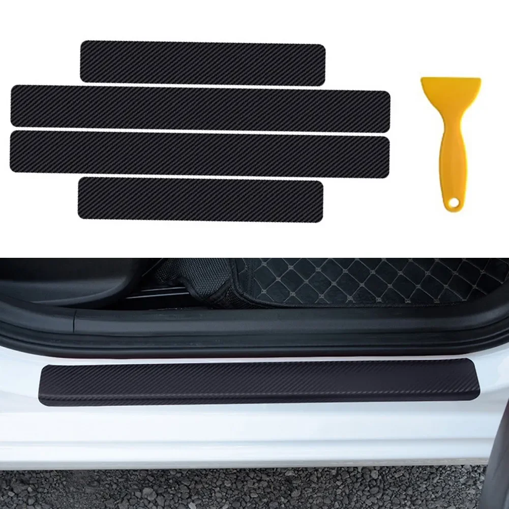 4Pcs Carbon Fiber Car Door Plate Sill Scuff Cover Car Sticker DIY Paste Protector Strip Auto Door Sill Side Anti-Scratch Sticker
4Pcs Carbon Fiber Car Door Plate Sill Scuff Cover Car Sticker DIY Paste Protector Strip Auto Door Sill Side Anti-Scratch Sticker