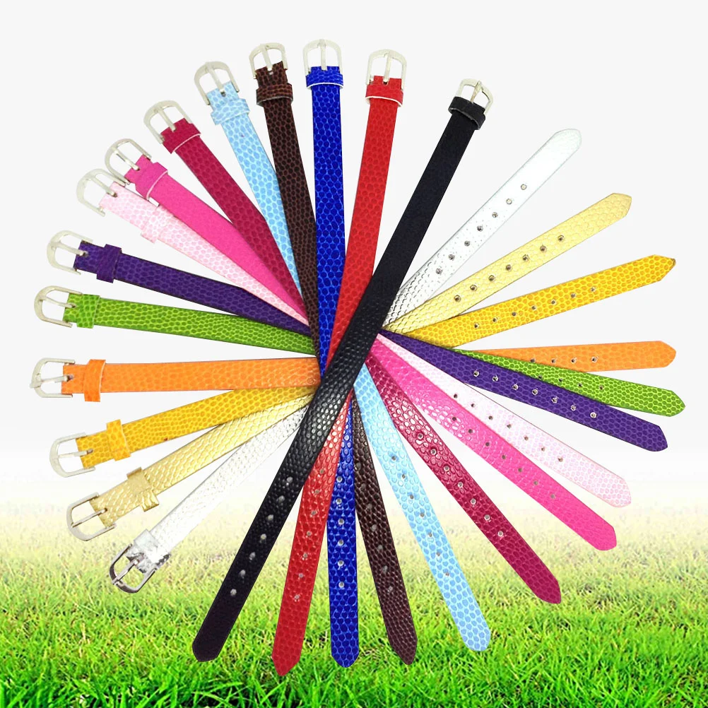 

20PCS Slide Wristbands Bracelet Strap For Slide Letters Jewelry Making Charms ( )