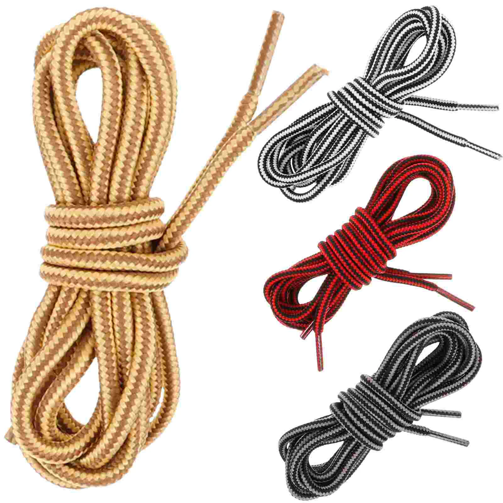 

4 Pairs Shoe Laces Retro Round Shoelaces Women Sneaker for Sneakers Rope Thick Miss