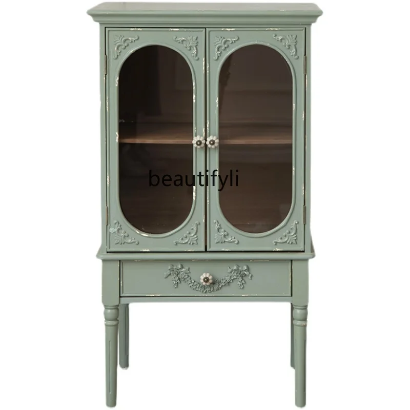 French Retro Small Cabinet Sideboard Cabinet Integrated Wall Small Narrow Bed & Breakfast Cabinet
French Retro Small Cabinet Sideboard Cabinet Integrated Wall Small Narrow Bed & Breakfast Cabinet