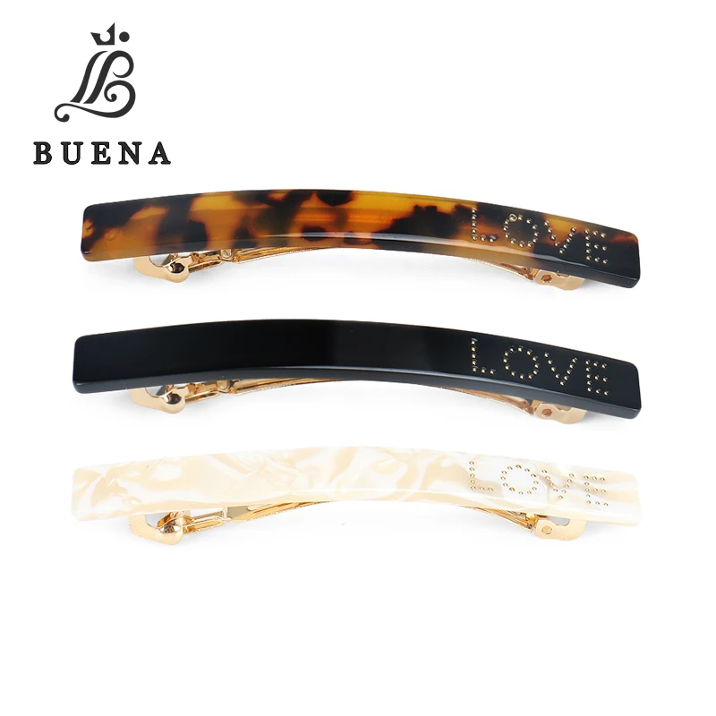 Hot Sale LOVE Word Hair Clip Cellulose Acetate with Rhinestone Word Barrette Clip Rectangle Women Hair Barrette
Hot Sale LOVE Word Hair Clip Cellulose Acetate with Rhinestone Word Barrette Clip Rectangle Women Hair Barrette