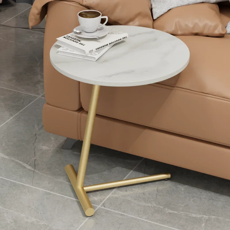 

Простой современный домашний кованый металлический кофейный столик для гостиной, Маленький журнальный столик для спальни, диванные боковые маленькие круглые столы, мебель