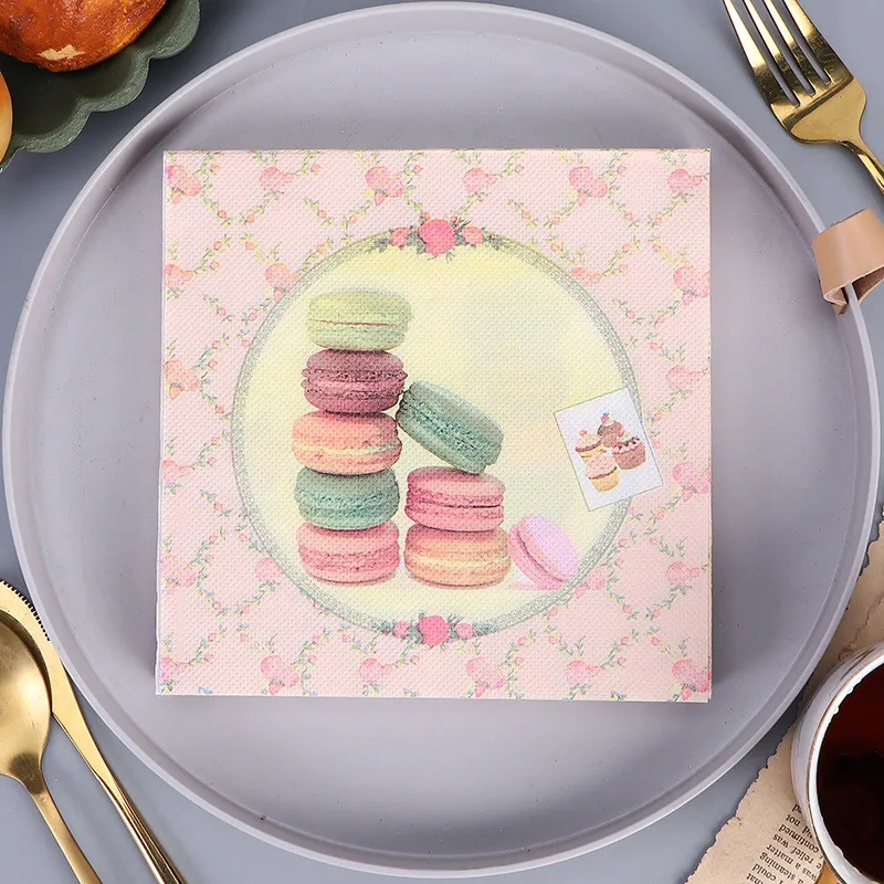 20Pcs/Pack Flower Macaron Printed Napkins Restaurant Table Square Tissue Paper Children Birthday Wedding Party Decor
20Pcs/Pack Flower Macaron Printed Napkins Restaurant Table Square Tissue Paper Children Birthday Wedding Party Decor