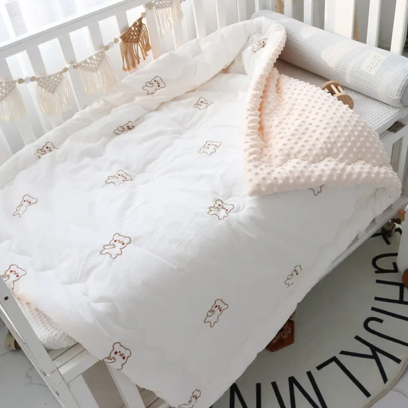 Baby Bedding Set Minky Blanket Winter Bed Linens Kids Quilt Cot Crib Baby Boys Quilts Toddler Children Kindergarten 120x150cm
Baby Bedding Set Minky Blanket Winter Bed Linens Kids Quilt Cot Crib Baby Boys Quilts Toddler Children Kindergarten 120x150cm