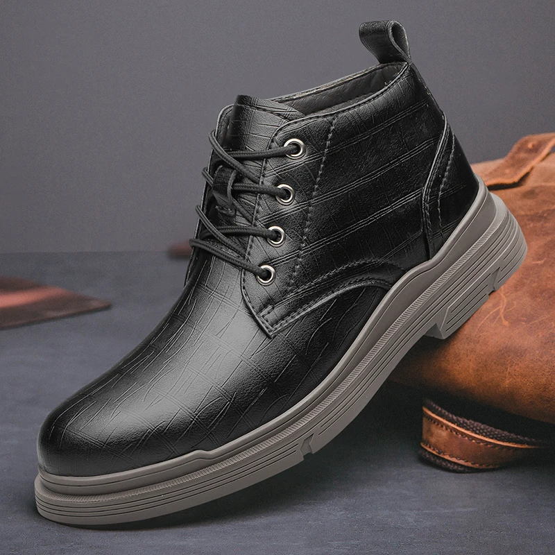 Men snow boots lace up outdoor plush warm winter Boots Plus Velvet Warm High-top Round Casual Leather Fashion men ankle boots
Men snow boots lace up outdoor plush warm winter Boots Plus Velvet Warm High-top Round Casual Leather Fashion men ankle boots