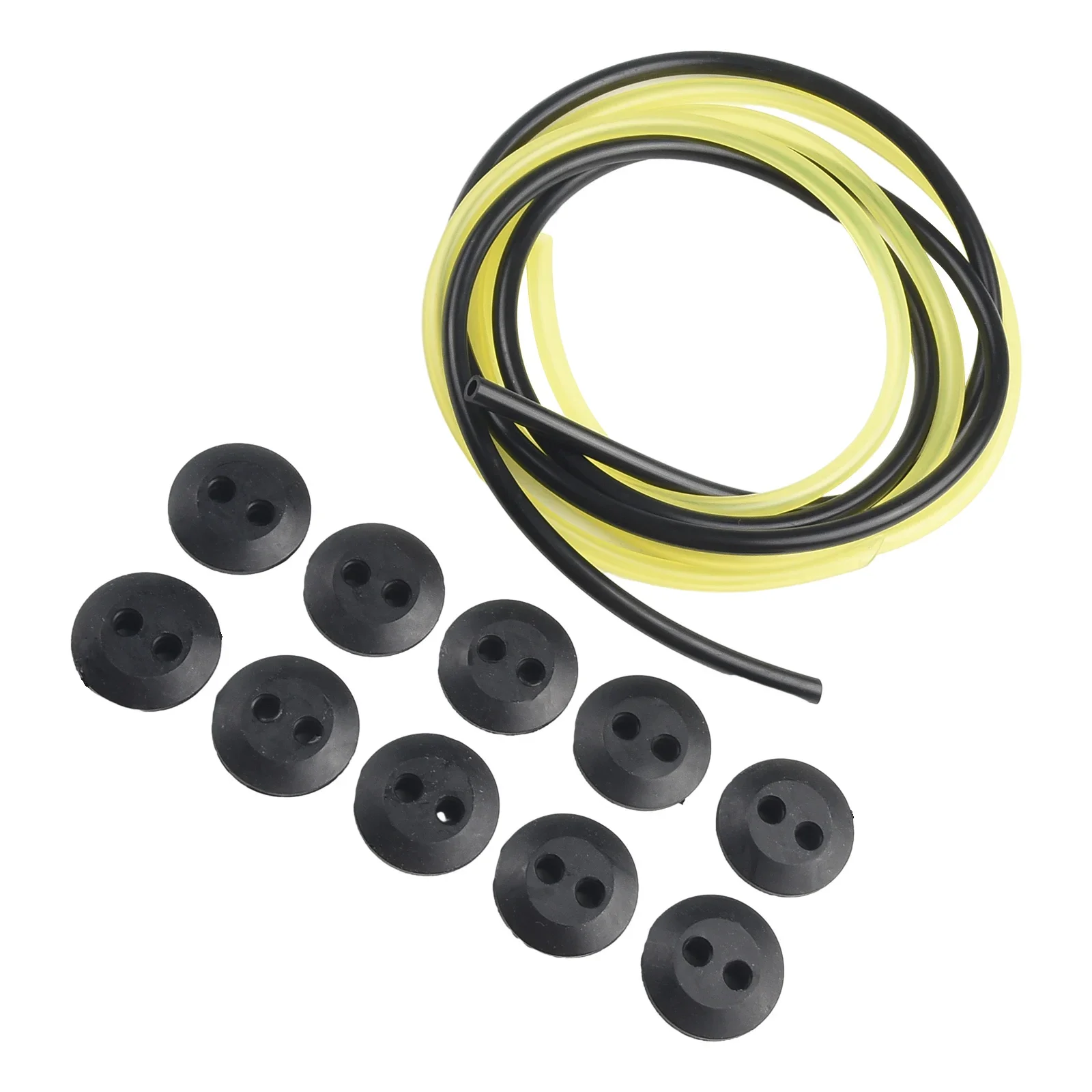 2 Holes Fuel Tank Grommet Rubber For Brush Cutter Delicate 10 * Rubber+1* Yellow Fuel Pipe+1 * Black Fuel Pipe
2 Holes Fuel Tank Grommet Rubber For Brush Cutter Delicate 10 * Rubber+1* Yellow Fuel Pipe+1 * Black Fuel Pipe