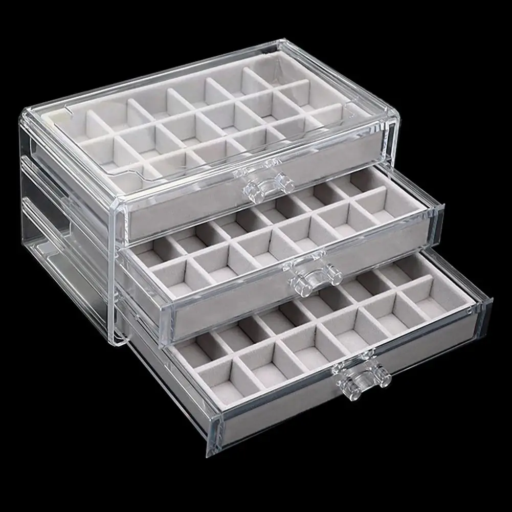 Earrings Storage Case Capacity Jewelry Storage Box with 54 Compartments Dustproof Moisture-proof Organizer for Rings Earrings
Earrings Storage Case Capacity Jewelry Storage Box with 54 Compartments Dustproof Moisture-proof Organizer for Rings Earrings