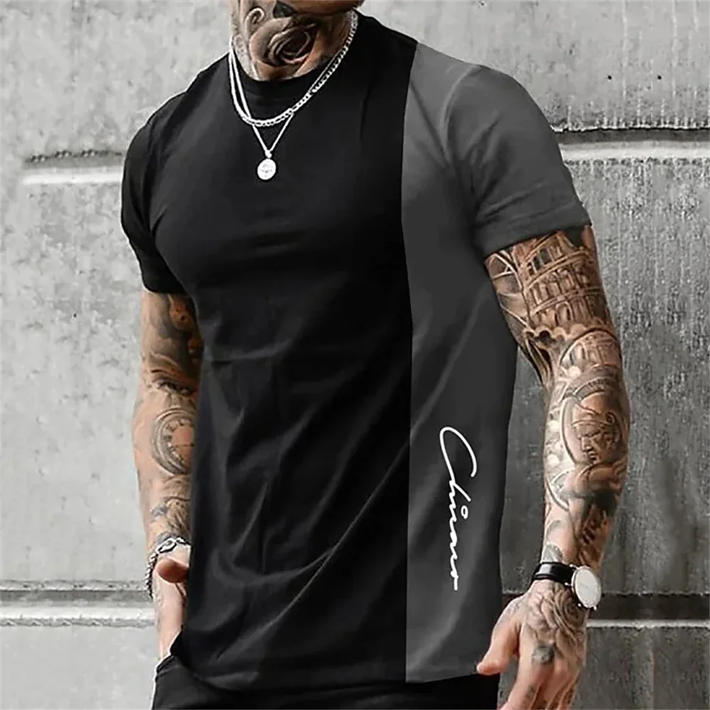 Men's Street T-shirt Summer Men's 3D Stripe Printing Short Sleeve Tops Fashion Everyday T Shirt Oversized Tee playeras hombre
Men's Street T-shirt Summer Men's 3D Stripe Printing Short Sleeve Tops Fashion Everyday T Shirt Oversized Tee playeras hombre