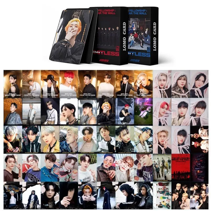 Kpop 55pcs/set ATEEZ Album BEYOND ZERO Small Card Postcard LOMO Card Photo Card Collectible Card Gift
Kpop 55pcs/set ATEEZ Album BEYOND ZERO Small Card Postcard LOMO Card Photo Card Collectible Card Gift