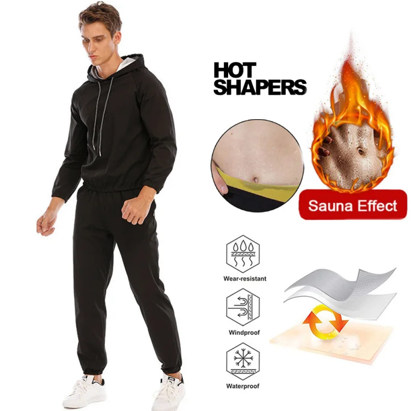 Sauna Suit Men Anti Rip Boxing Sweat Exercise Workout Long Sleeve Shirt Hoodies Body Shaper Slimming Fitness Trainer
Sauna Suit Men Anti Rip Boxing Sweat Exercise Workout Long Sleeve Shirt Hoodies Body Shaper Slimming Fitness Trainer