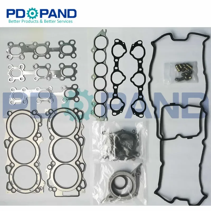 VQ35DE Engine Rebuilding Gasket Kit for Nissan Murano 350Z Maxita Altima Quest Teana Elgrand Fairlady Infiniti G35 FX35 EX353.5L
VQ35DE Engine Rebuilding Gasket Kit for Nissan Murano 350Z Maxita Altima Quest Teana Elgrand Fairlady Infiniti G35 FX35 EX353.5L