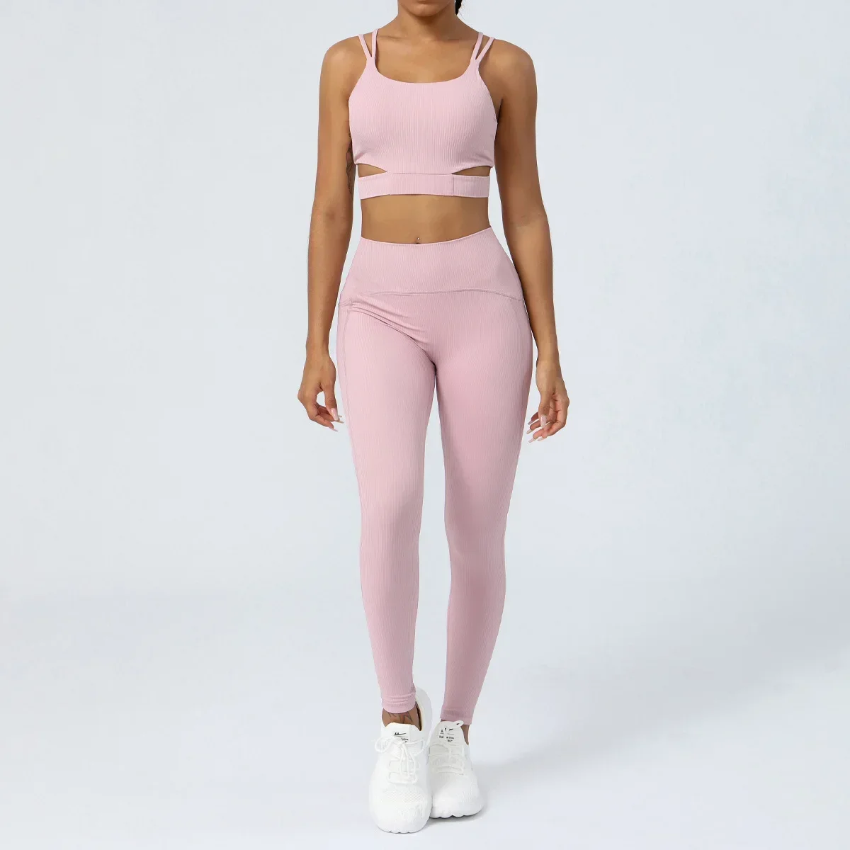 Women's New Cloud Rib Yoga Suit Sports Bra Shaping Fitness Suit Abdominal Running Two-piece Suit.
Women's New Cloud Rib Yoga Suit Sports Bra Shaping Fitness Suit Abdominal Running Two-piece Suit.
