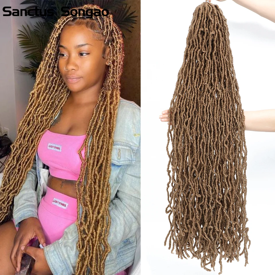 18 24 36 Inch Faux Locs Crochet Hair Pre-looped Butterfly Braids Hair Dreadlocks Mèche Faux Locks Hair Crochet Braids Extensions
18 24 36 Inch Faux Locs Crochet Hair Pre-looped Butterfly Braids Hair Dreadlocks Mèche Faux Locks Hair Crochet Braids Extensions