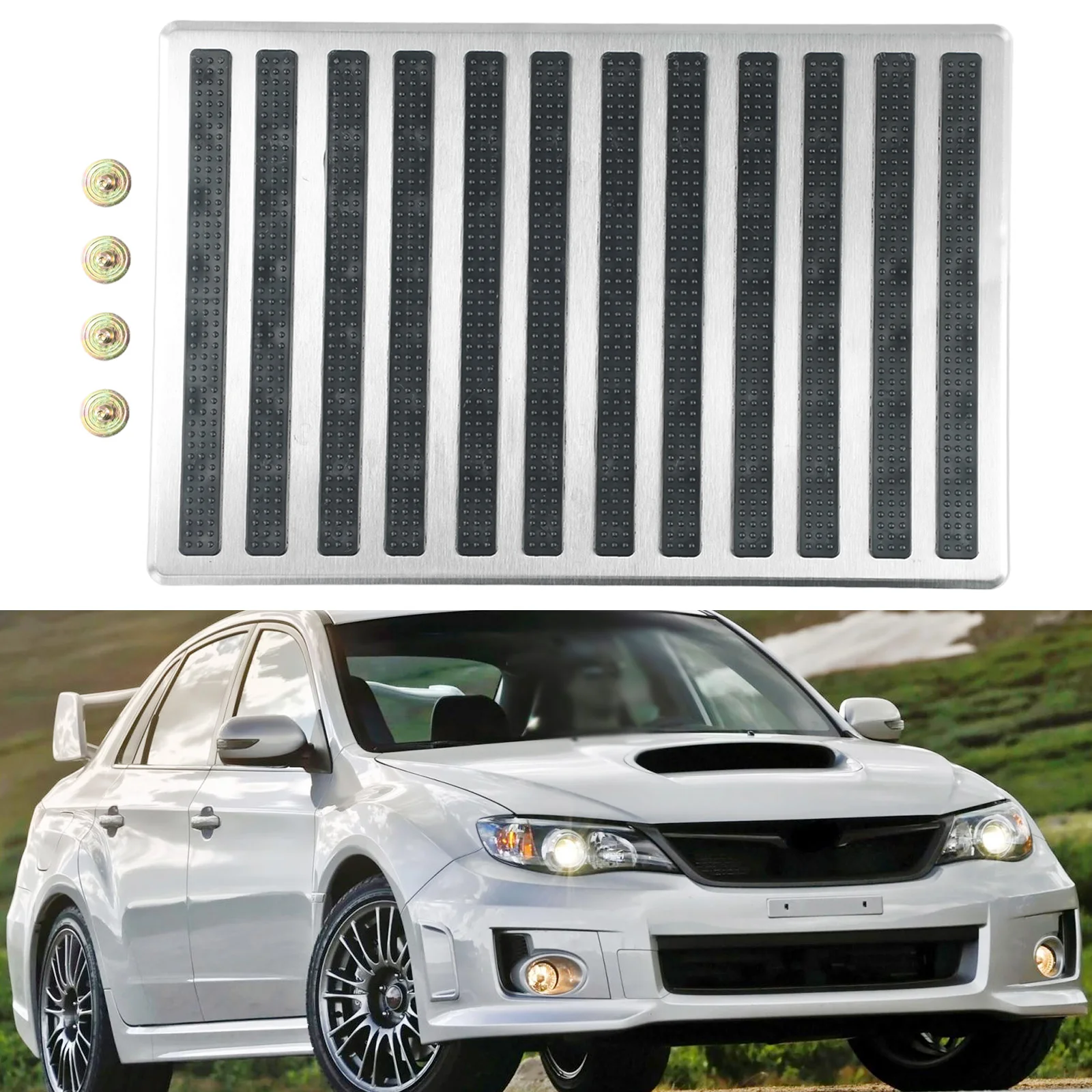 Stainless Steel Waterproof Universal Side Auto Interior Floor Carpet Mat Patch Foot Pedal Non-slip 23.5X16cm Heel
Stainless Steel Waterproof Universal Side Auto Interior Floor Carpet Mat Patch Foot Pedal Non-slip 23.5X16cm Heel