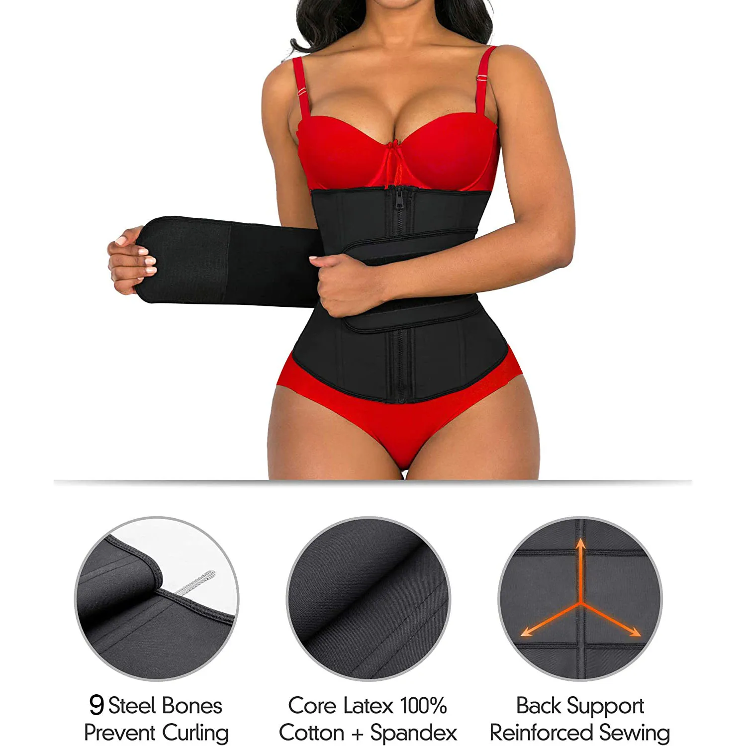 Women Underbust Corset for Slimming Latex Waist Trainer Double Training Belt Workout Sport Girdle Losing Weight High Compression
Women Underbust Corset for Slimming Latex Waist Trainer Double Training Belt Workout Sport Girdle Losing Weight High Compression