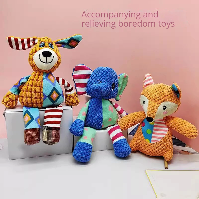Pet Stuffed Doll Toy Squeak Dogs Elephant Fox Plush Article Teeth Bite Interactive Puppy Chew Game Puppy Indestructible Supplies
Pet Stuffed Doll Toy Squeak Dogs Elephant Fox Plush Article Teeth Bite Interactive Puppy Chew Game Puppy Indestructible Supplies