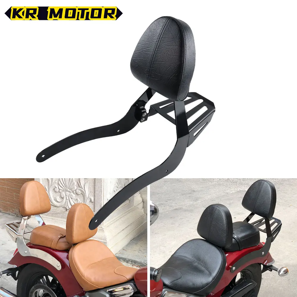 

Motorcycle Passenger Backrest Rear Seat Sissy Bar Cushion Luggage Rack Accessories For Indian Scout Sixty ABS 100th 2015-2023
