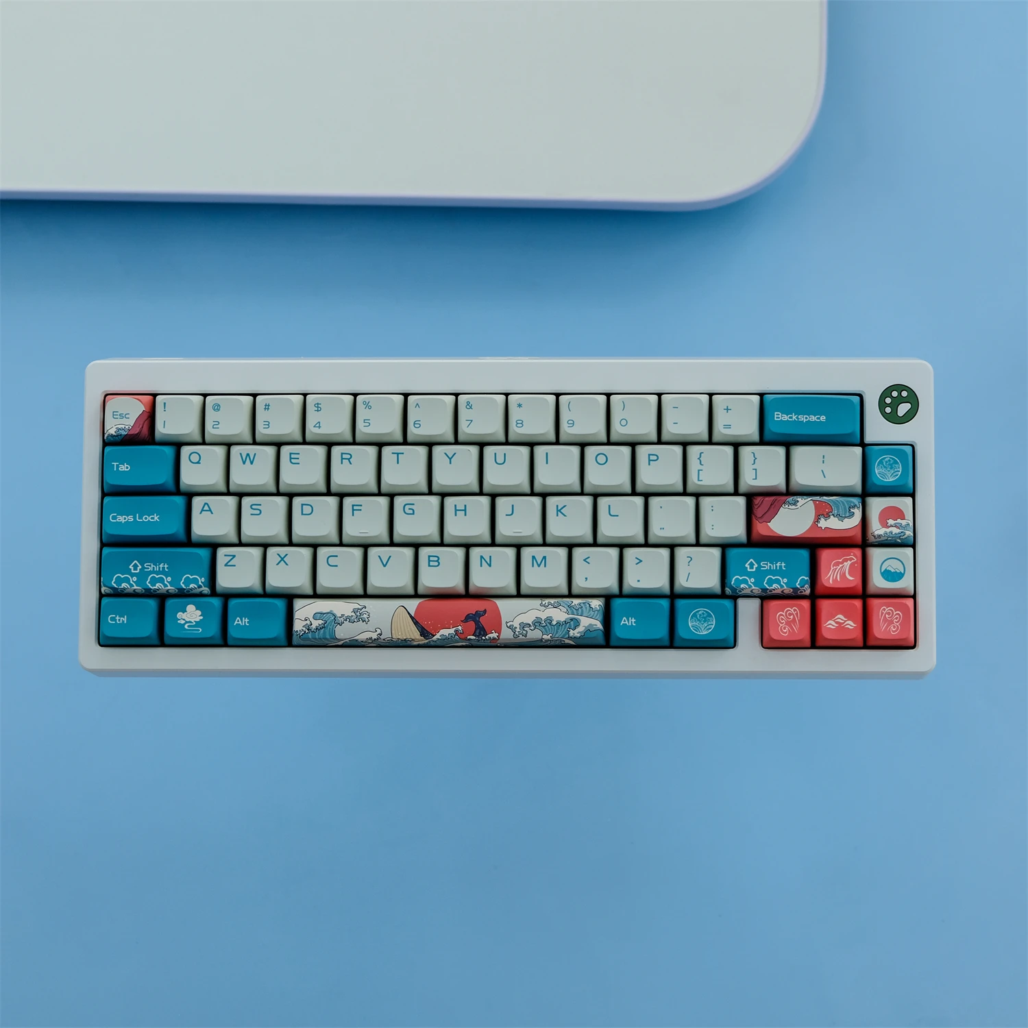 

GMK 126 Key/Set Coral Sea Keycaps XDA Profile Dye Sublimation PBT Keycap For MX Switch 60% 80% 100% Layout Mechanical Keyboard