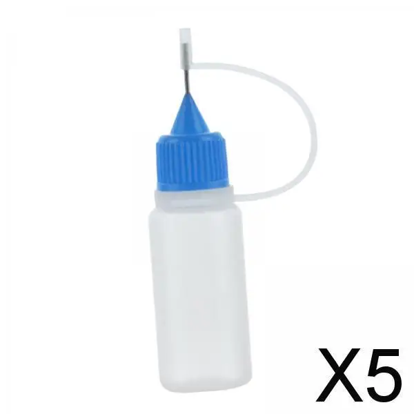 

5X 10x Precision Tip Glue Bottles Applicator for Glue Applications Paper