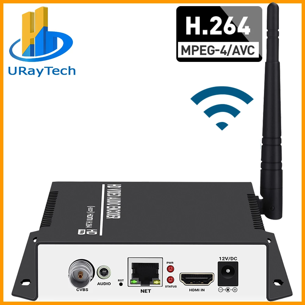 

H.264 HDMI + CVBS AV RCA Encoder WiFi HD SD Video To IP Encoder IPTV Live Streaming Encoder With HTTP RTSP RTMP HLS ONVIF RTP