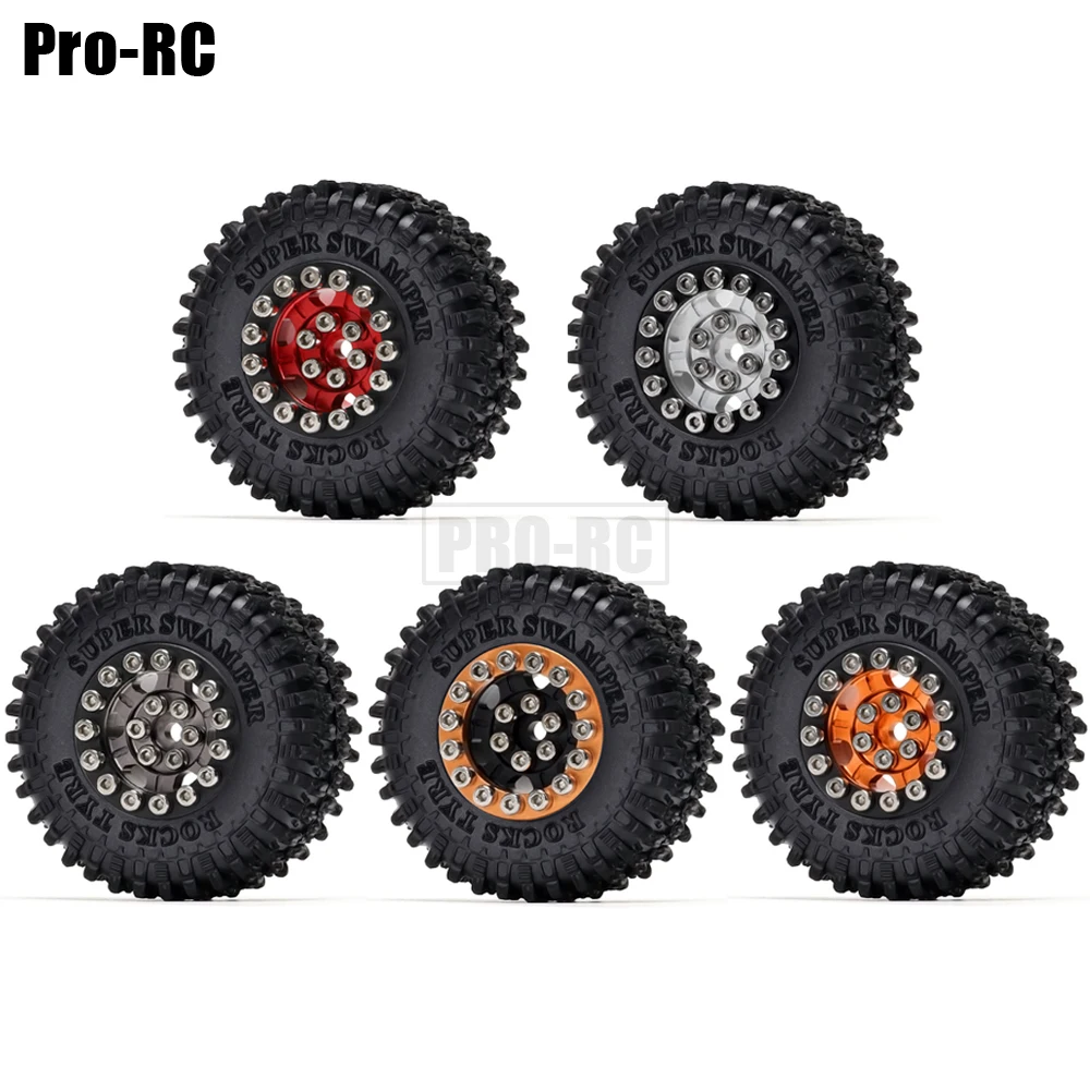4PCS 1.0" Beadlock 52*19mm Wheel Rims Tires Set for 1/24 RC Crawler Car Axial SCX24 90081 AXI00001 AXI00002 Chevrolet
4PCS 1.0" Beadlock 52*19mm Wheel Rims Tires Set for 1/24 RC Crawler Car Axial SCX24 90081 AXI00001 AXI00002 Chevrolet